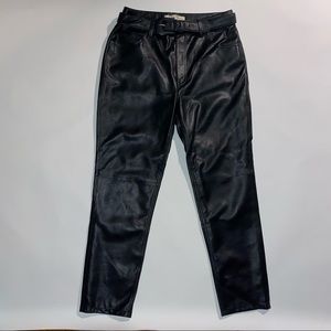 Leather Free People pants